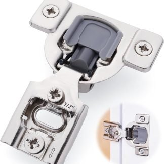 Soft Close Cabinet Hinges – 1/2" Overlay, Stainless Steel