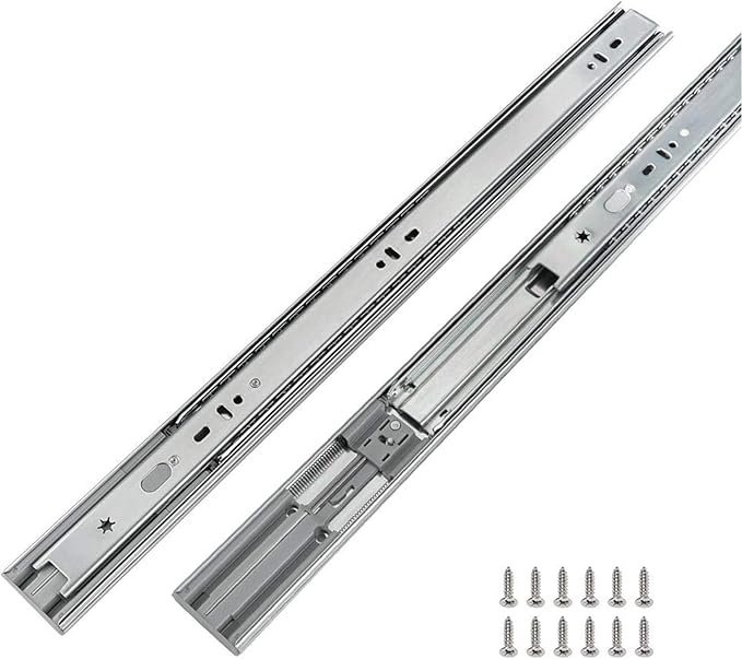 Soft Close Drawer Slides – 20", Full Extension, Side Mount, Heavy-Duty (100 lb)